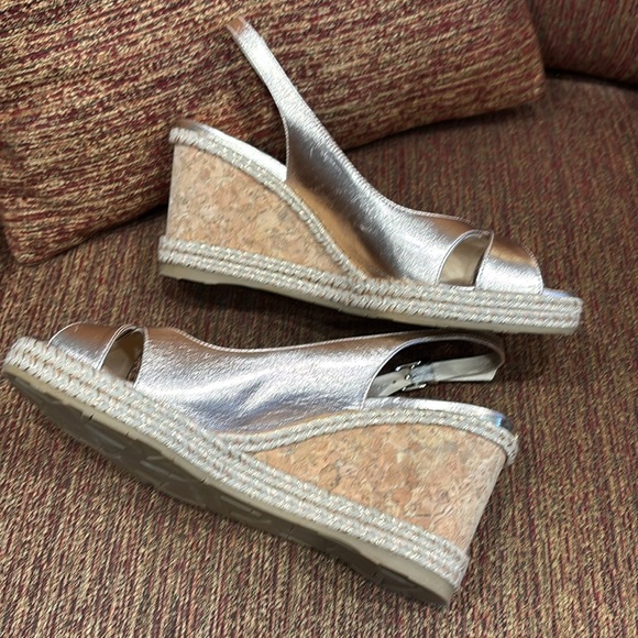 Jimmy Choo sz 38.5 espadrilles cork Amely wedge - Picture 4 of 12